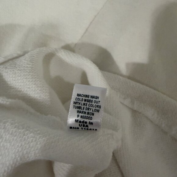 Monrow Sheath Mini Dress Size XS White French Terry Sleeveless Cotton HD0323 - Picture 8 of 10